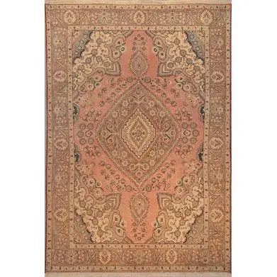 One Of The Kind Persian Tabriz Rug 9'6" x 6'7"